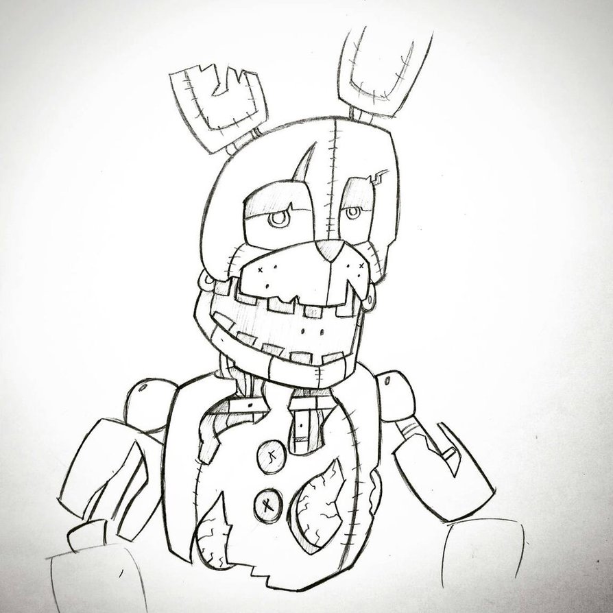 894x894 Springtrap By Efocus24