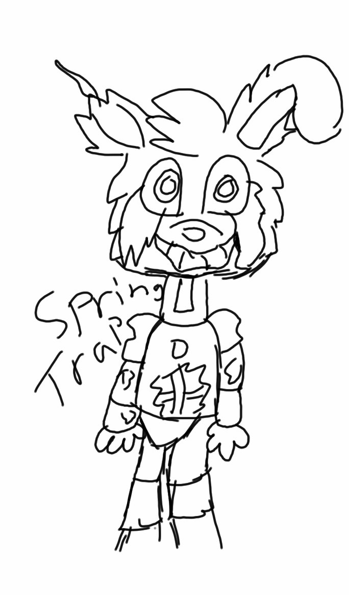 Springtrap Drawing at GetDrawings | Free download