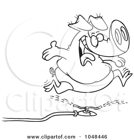 450x470 Royalty Free (Rf) Clip Art Illustration Of A Cartoon Black