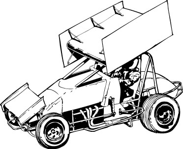 372x303 Dirt Sprint Car Drawings Non Wing Sprint Car Drawing