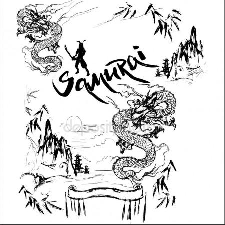 450x450 Samurai Mouse Draw Sword Sprite Stock Vector Gagu