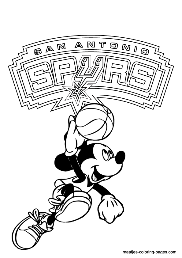 595x842 Spurs Coloring Pages Spurs Printable Coloring Pages
