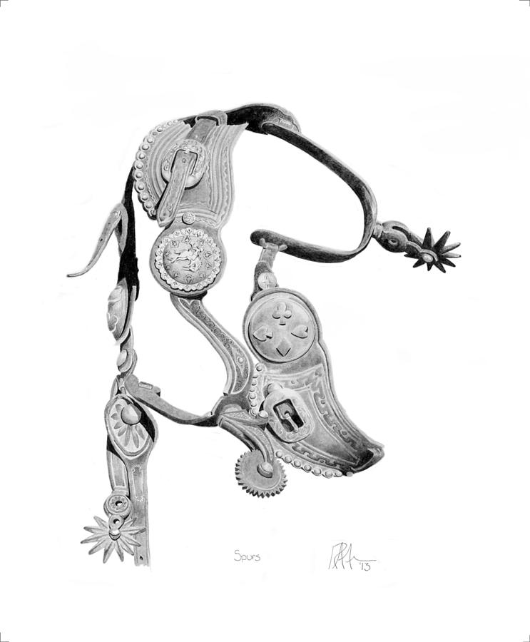 743x900 Spurs Drawing By Ryan Friesen