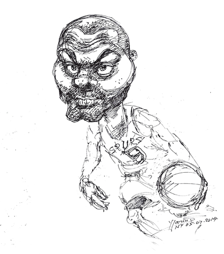440x500 Tony Parker By Yllifinearts Sports Cartoon Toonpool