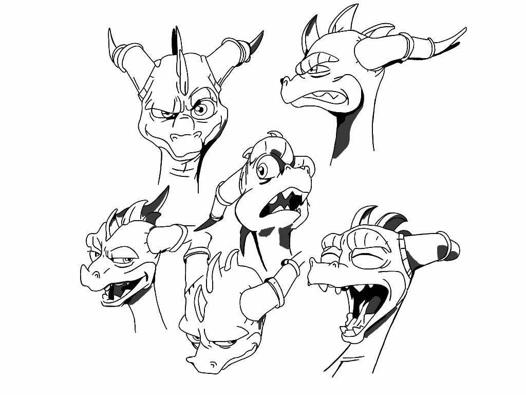 1024x768 Draw Spyro By Spartandragon12