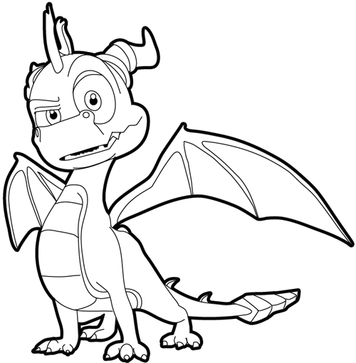 500x510 How To Draw Spyro The Dragon With Easy Step By Step Drawing