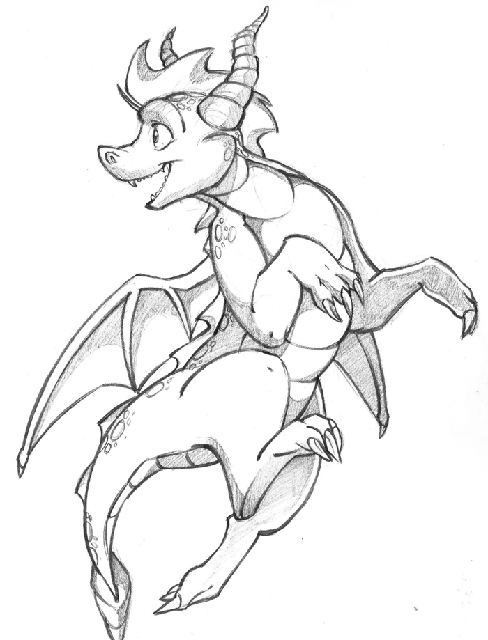 700x919 Spyro Sketchyness By Laurajaneart