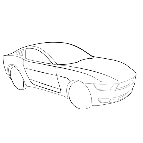 500x500 Car How To Draw 3d Images How To Draw