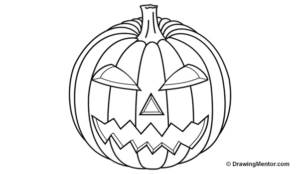 600x350 How To Draw A Pumpkin Step By Step Tutorial