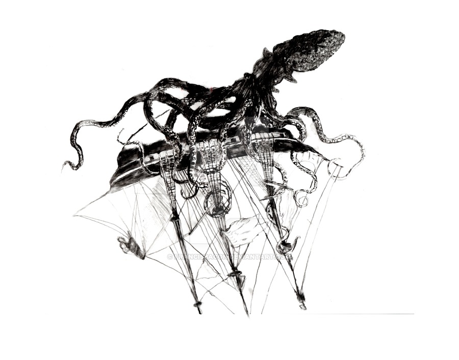 900x706 Squid Attack For Tattoo Idea By Francisbacon