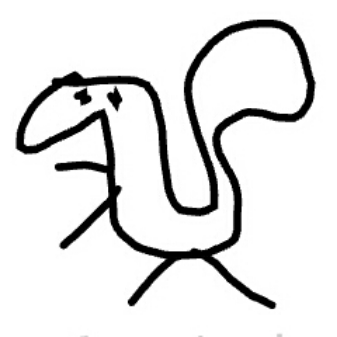 1080x1080 Google Quick Draw Asked Me To Draw A Squirrel.