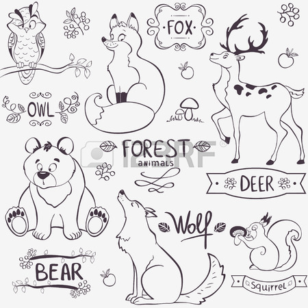 450x450 Animals Outline Clipart