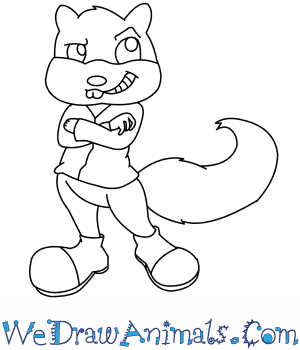 300x350 How To Draw Conker The Squirrel