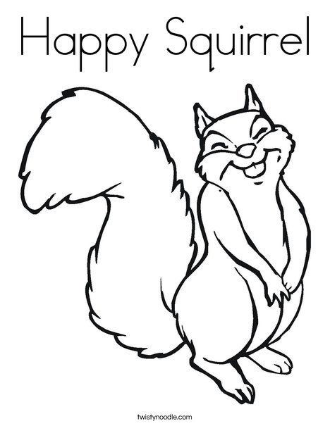 468x605 Brown Squirrel Coloring Sheet Cartoon Squirrel Coloring Sheet