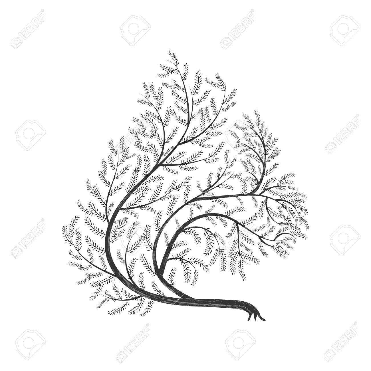 1300x1300 Stylized Branches Squirrel For Use As Logos On Cards, In Printing