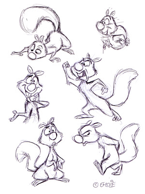 300x400 The Cartoon Cave A Squirrel In The Rough
