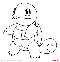 236x243 How To Draw Squirtle From Pokemon Step 08 Drawing