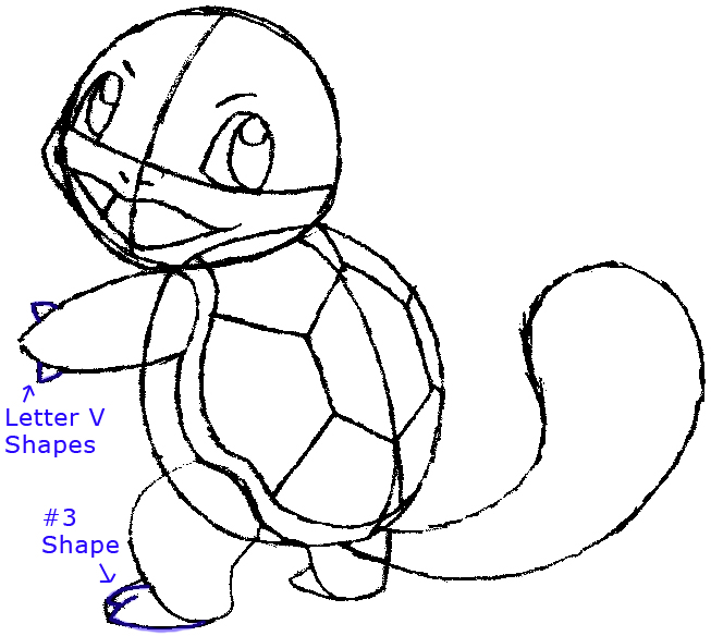 653x584 How To Draw Squirtle From Pokemon With Step By Step Drawing