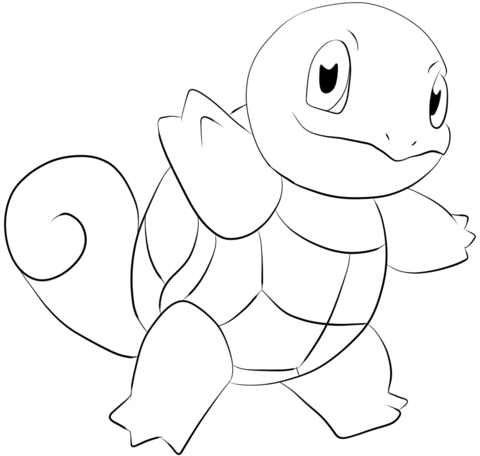 480x456 Squirtle Coloring Page Free Printable Coloring Pages