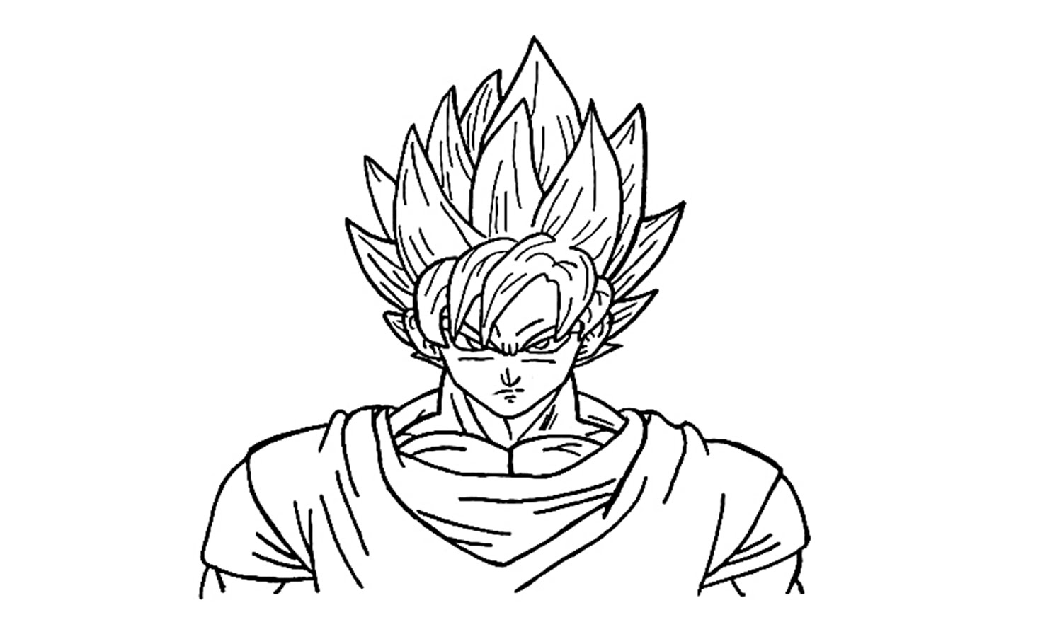 1500x886 How To Draw Goku Super Saiyan (Ssj1)