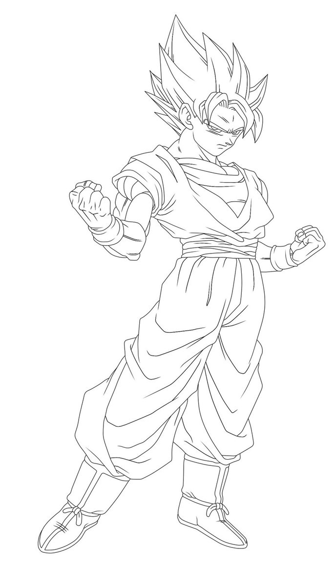 Ssj Goku Drawing at GetDrawings | Free download