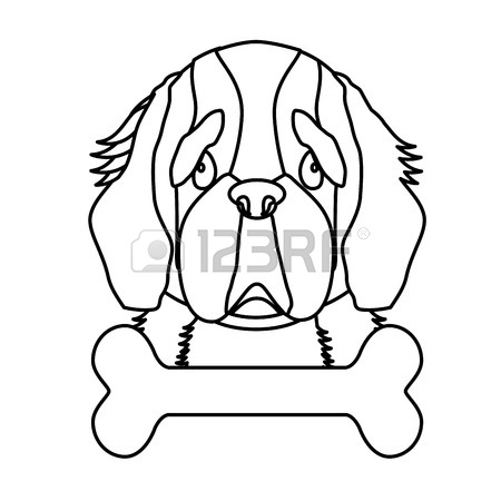 450x450 365 St Bernard Dog Cliparts, Stock Vector And Royalty Free St