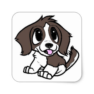 324x324 Cartoon St Bernard Stickers Zazzle