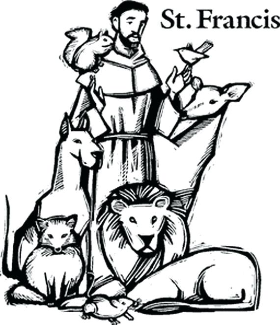 570x661 St Francis Coloring Page Click To See Printable Version Of St