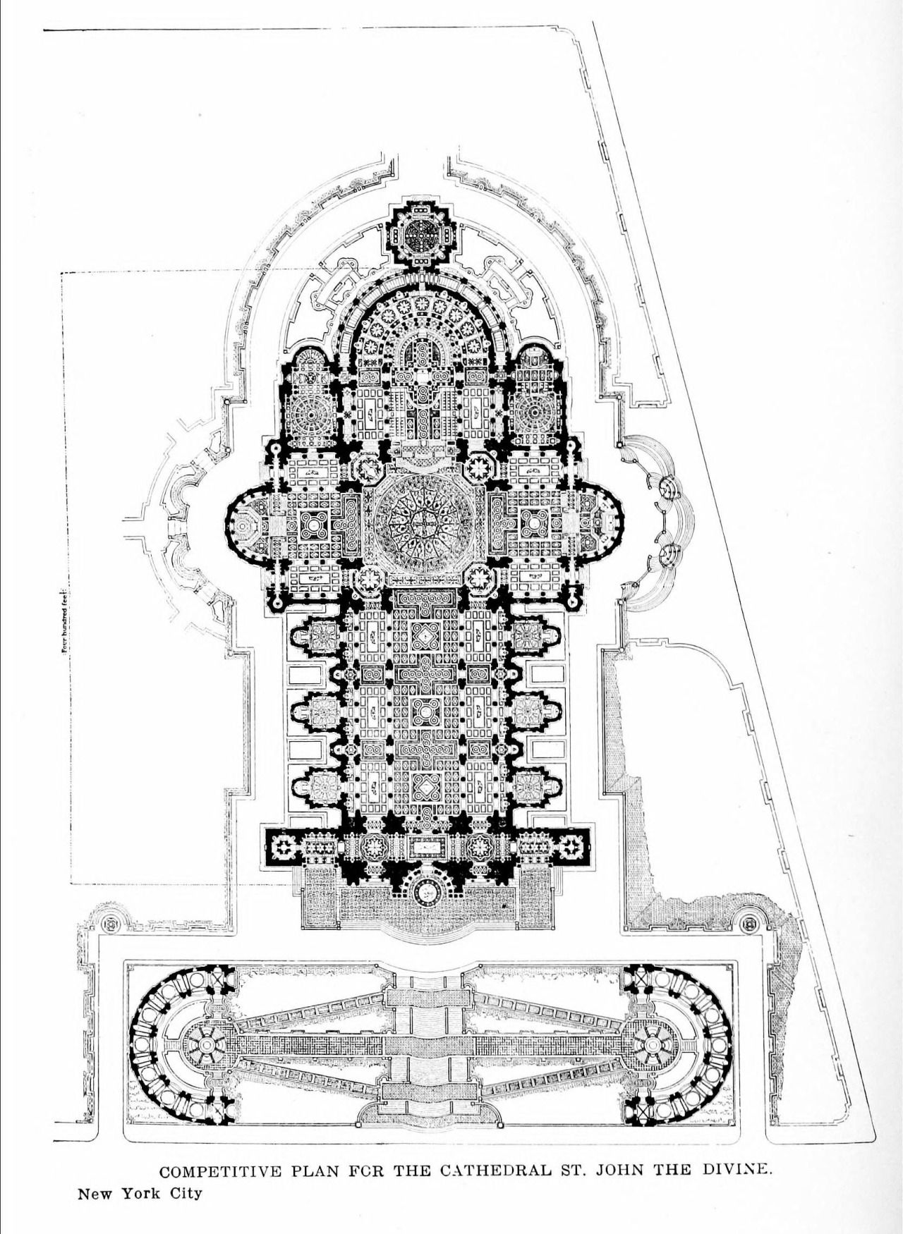 1280x1750 Competition Design Plan For The Cathedral Of Saint John The Divine