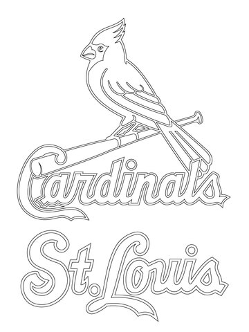 360x480 St. Louis Cardinals Logo Coloring Page Free Printable Coloring Pages