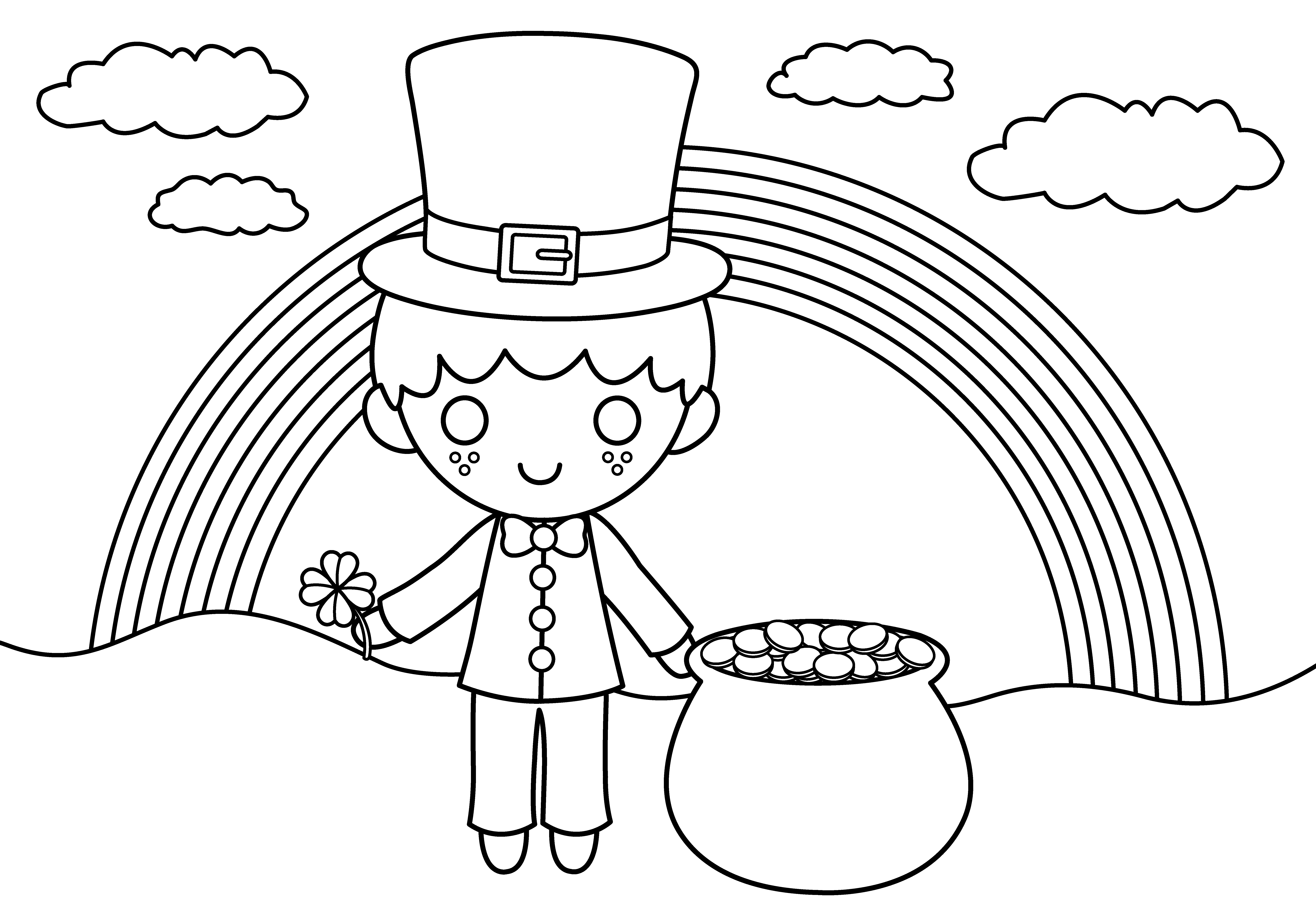 7640x5321 St Patrick Coloring Page St Patrick Coloring Page Cute St Patricks