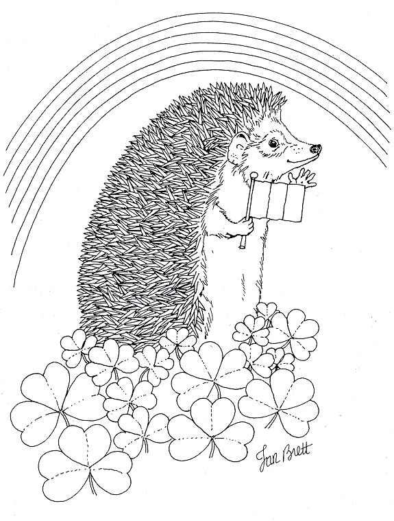 575x759 Happy Saint Patricks Rainbow Coloring Page