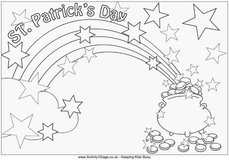 460x322 Saint Patrick Coloring Pages Preschool In Amusing Draw Print
