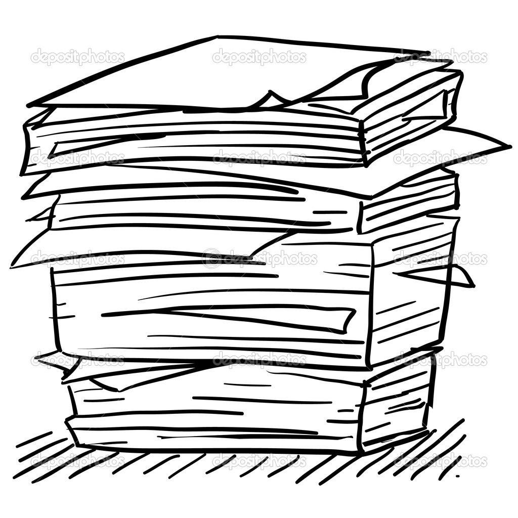 1024x1024 Paper Stack Clipart