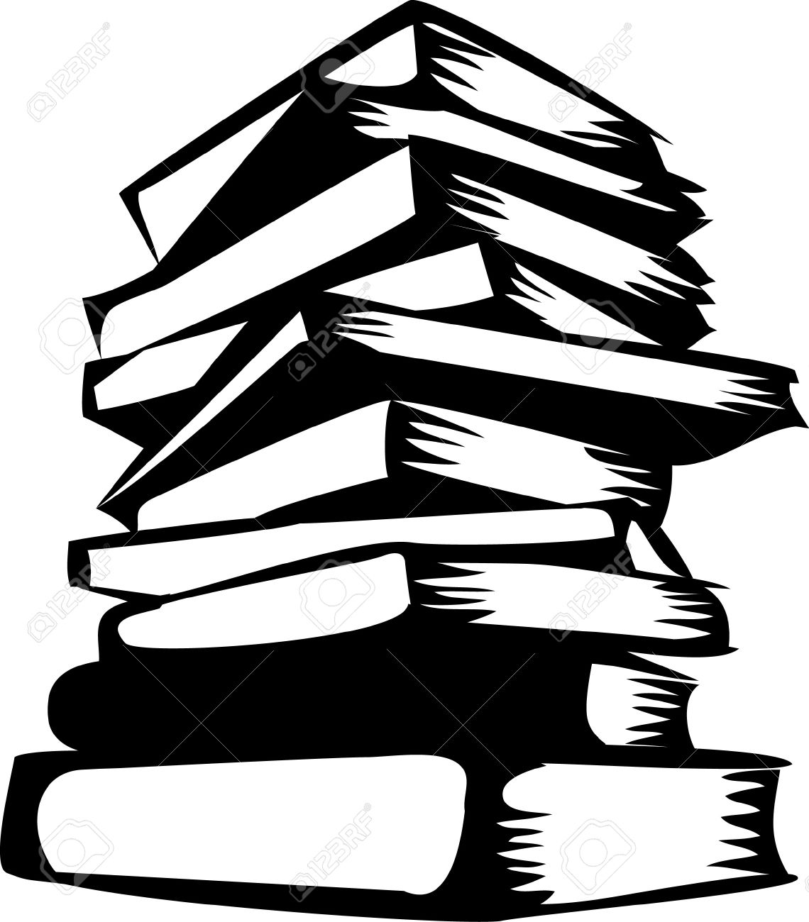 1140x1300 Stack Of Books Royalty Free Cliparts, Vectors, And Stock