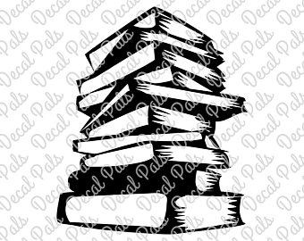 340x270 Book Stack Svg Etsy
