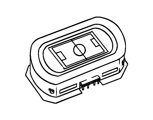 600x470 Football Stadium Coloring Page