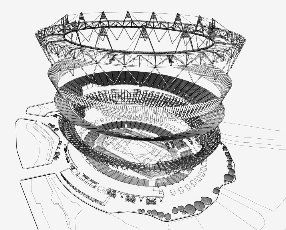 1000x803 Building The Olympic Stadion 2012 London The Visual Blog