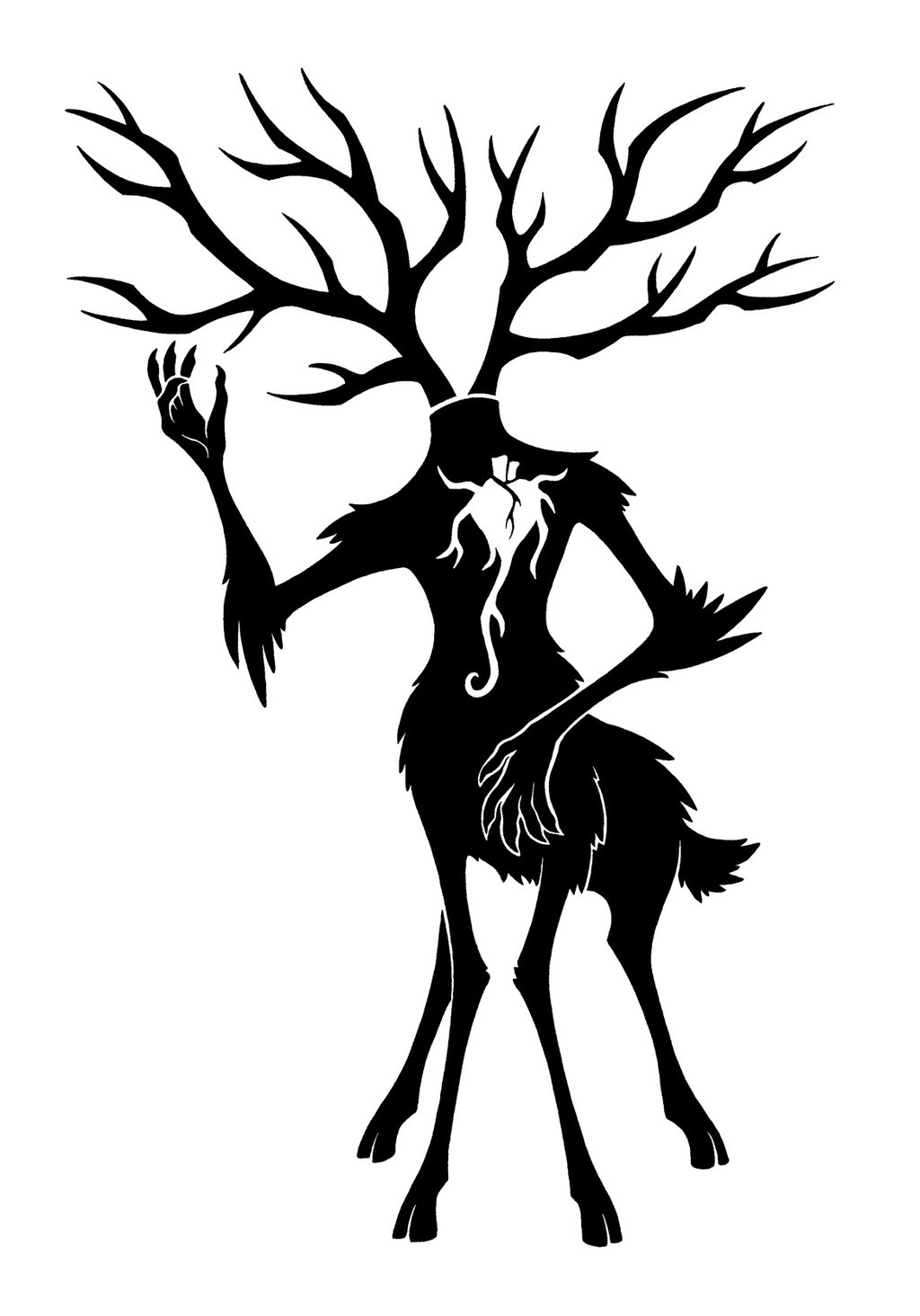 1024x1464 Heart Stag By Sunnyclockwork