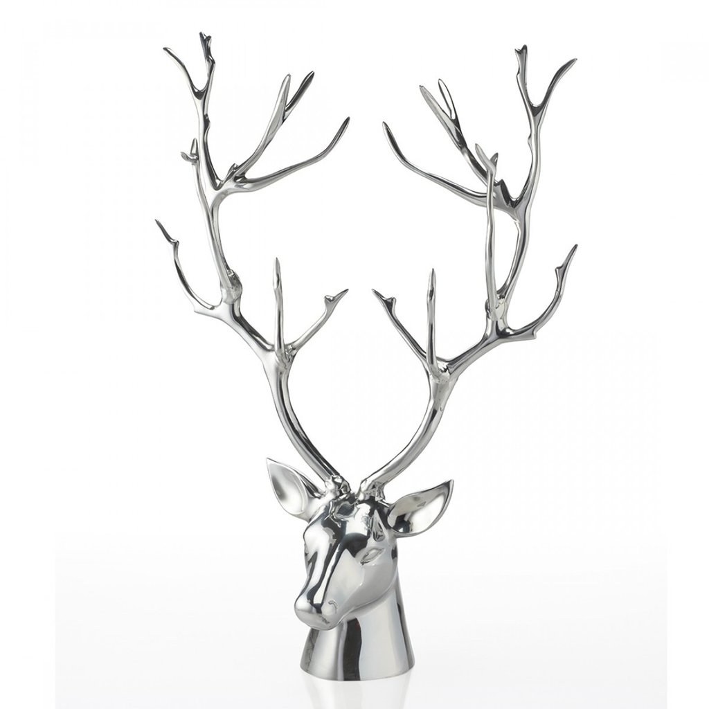1024x1024 Jewelry Holder Stag Bust Silver Nima Oberoi Lunares Nima