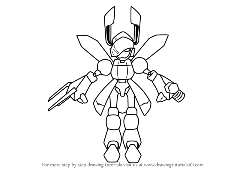 800x567 Learn How To Draw Black Stag From Medabots (Medabots) Step By Step