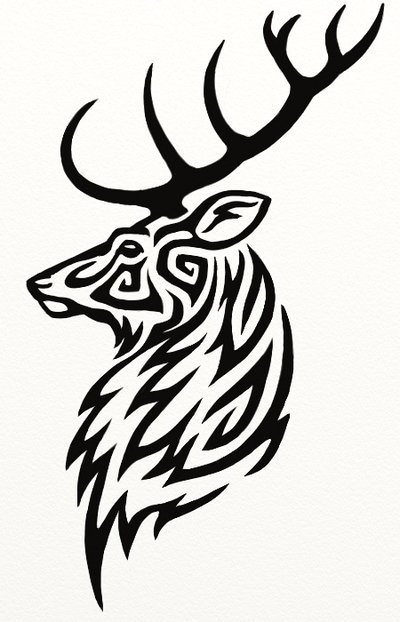 400x622 Stag Tattoo By Hareguizer
