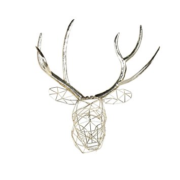 355x355 Kate And Laurel Milty Geometric Hanging Deer Head
