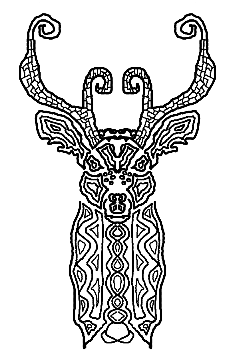 823x1256 Stag Line By Maxjwolf