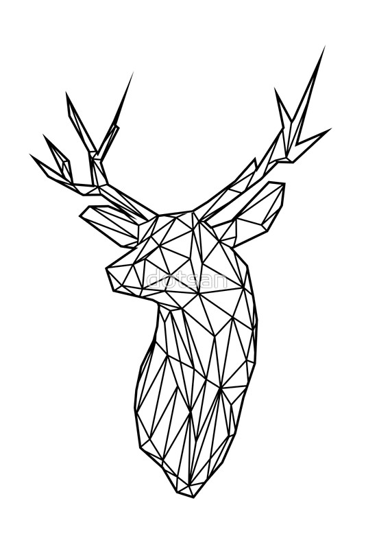 Stag Line Drawing at GetDrawings | Free download