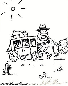 238x300 Stagecoach Apes. Original Signed Cartoon Art By Walter Moore Ebay
