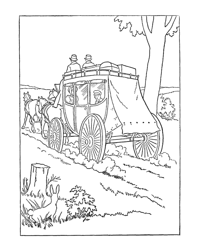 670x820 Usa Printables Early American Transportation Coloring Pages
