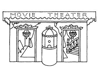340x270 Theater Rubber Stamp Etsy