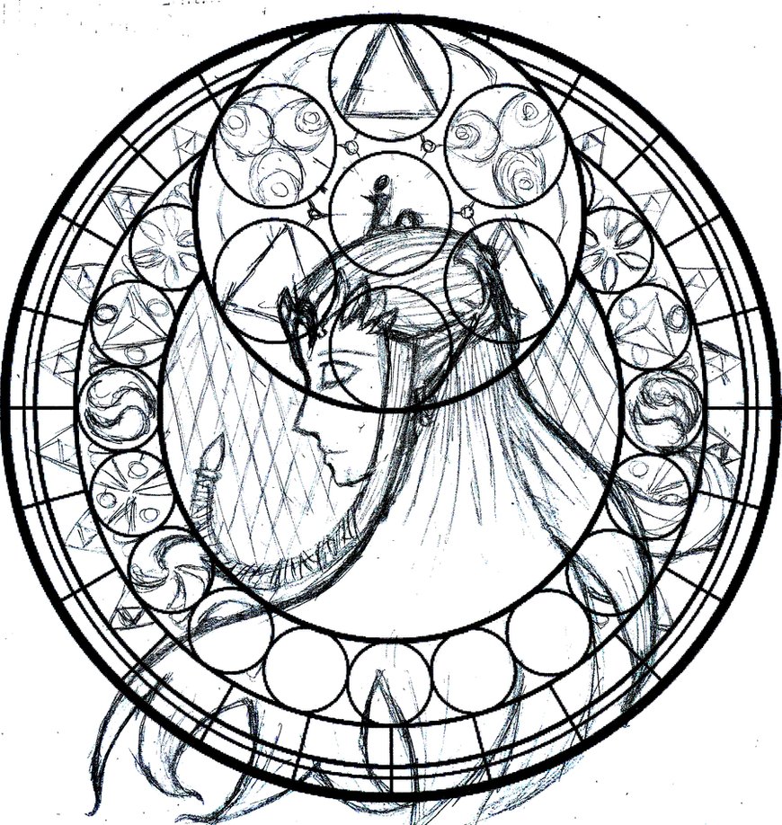 870x918 Zelda Stained Glass By Iam4ever