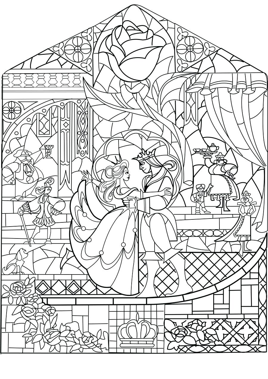 900x1273 Coloring Stained Glass Window Coloring Page